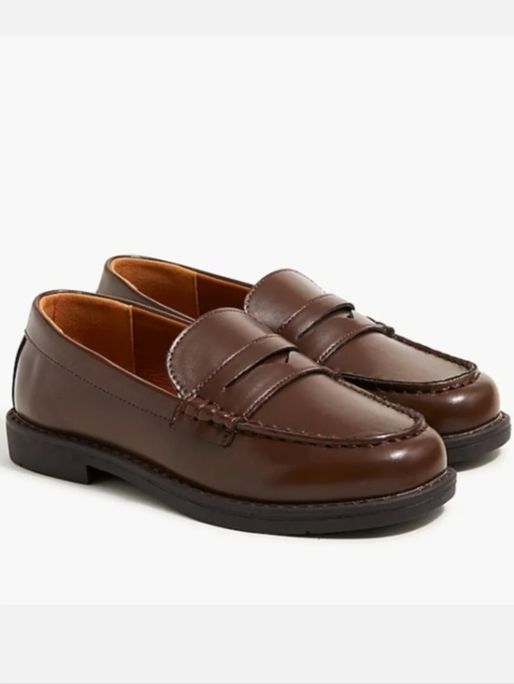J. Crew Factory Classic Brown Penny Loafers